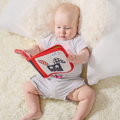 książeczka sensoryczna kontrastowa na prezent dla niemowlaka pod choinkę